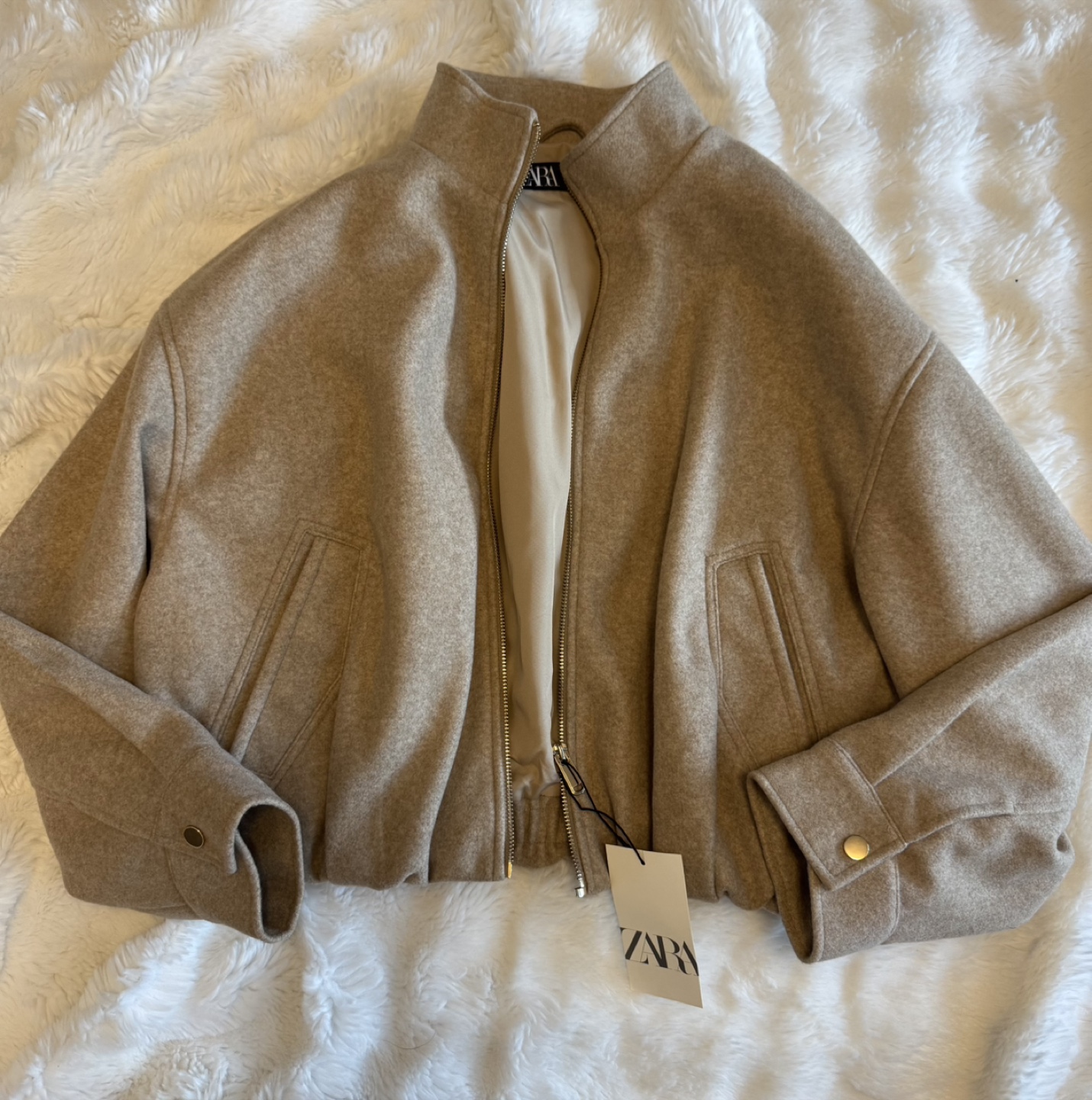 Zara Cropped Jacket - Size L