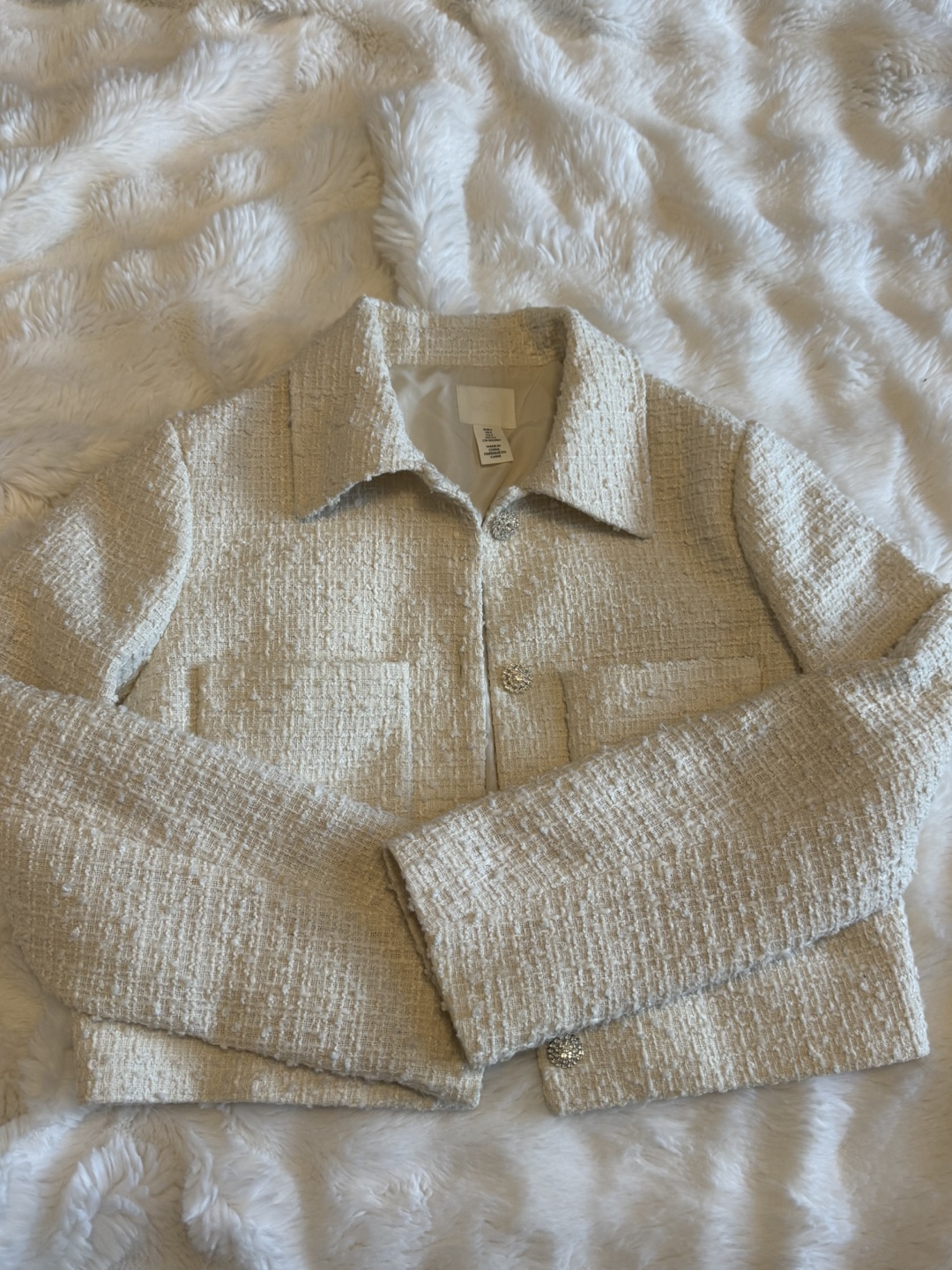 Cream Tweed Jacket - photo 3