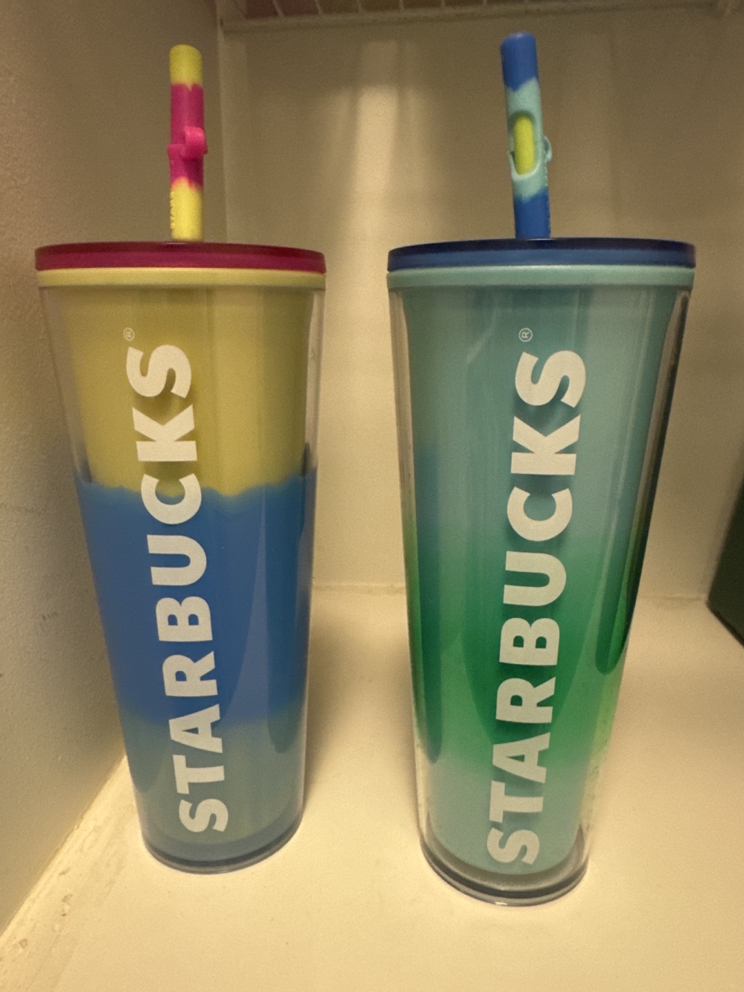 Starbucks Tumblers with Straws (Color Changing)