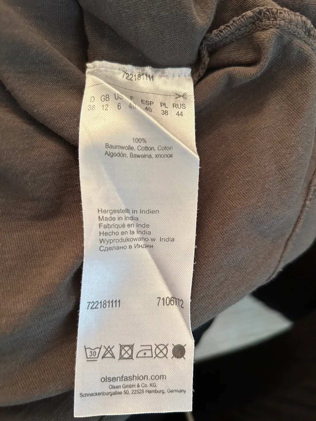 Women’s Hunter Green Shirt from European Brand Olsen image indicator(4)