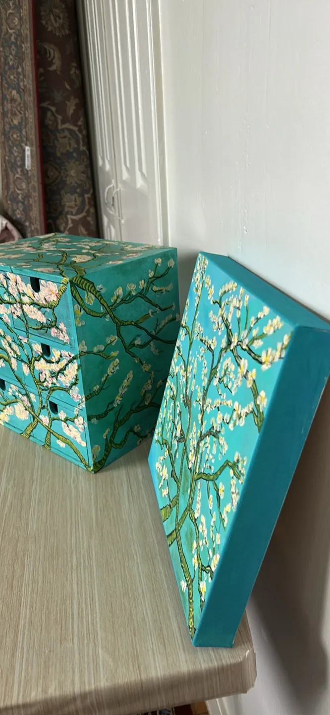 Van Gogh Inspired Artwork and Mini Chest Set image indicator(9)