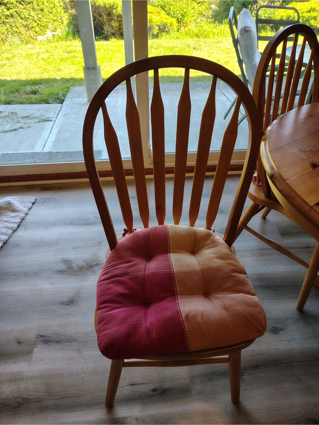 Solid wood dining set, with table and 4 chairs - photo 4