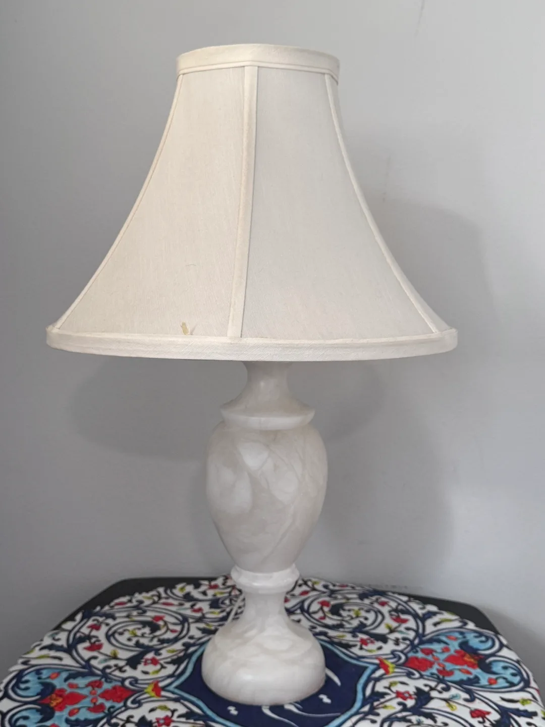 White Marble Table Lamp thumbnail