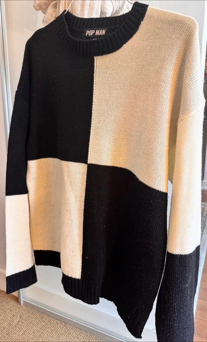 Blocked Knit Sweater thumbnail