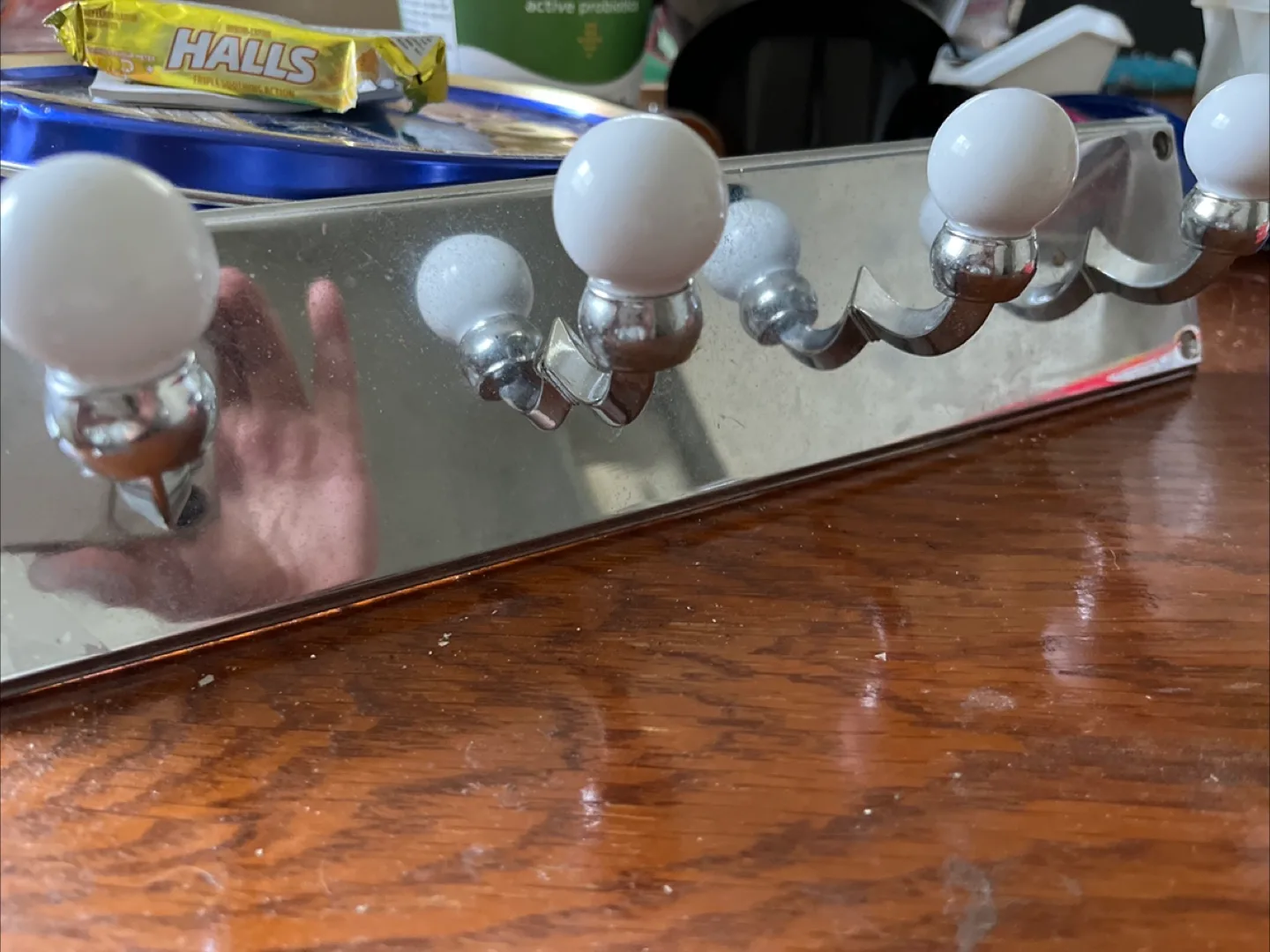 Vintage Chrome Coat Rack thumbnail