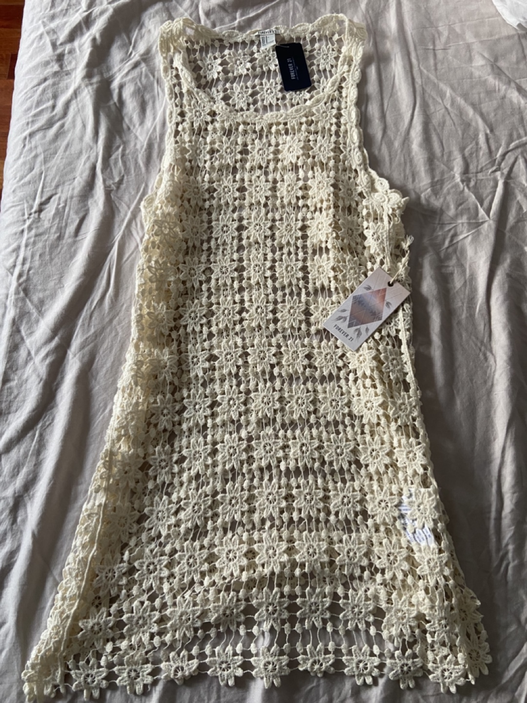 Forever 21 Crochet Dress boho flower pattern