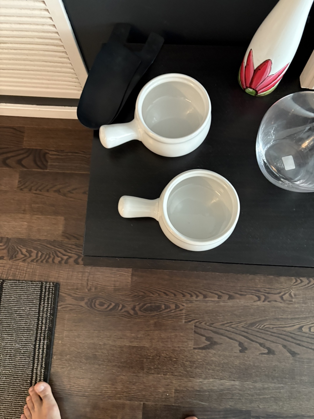 White Soup Bowls with Handles