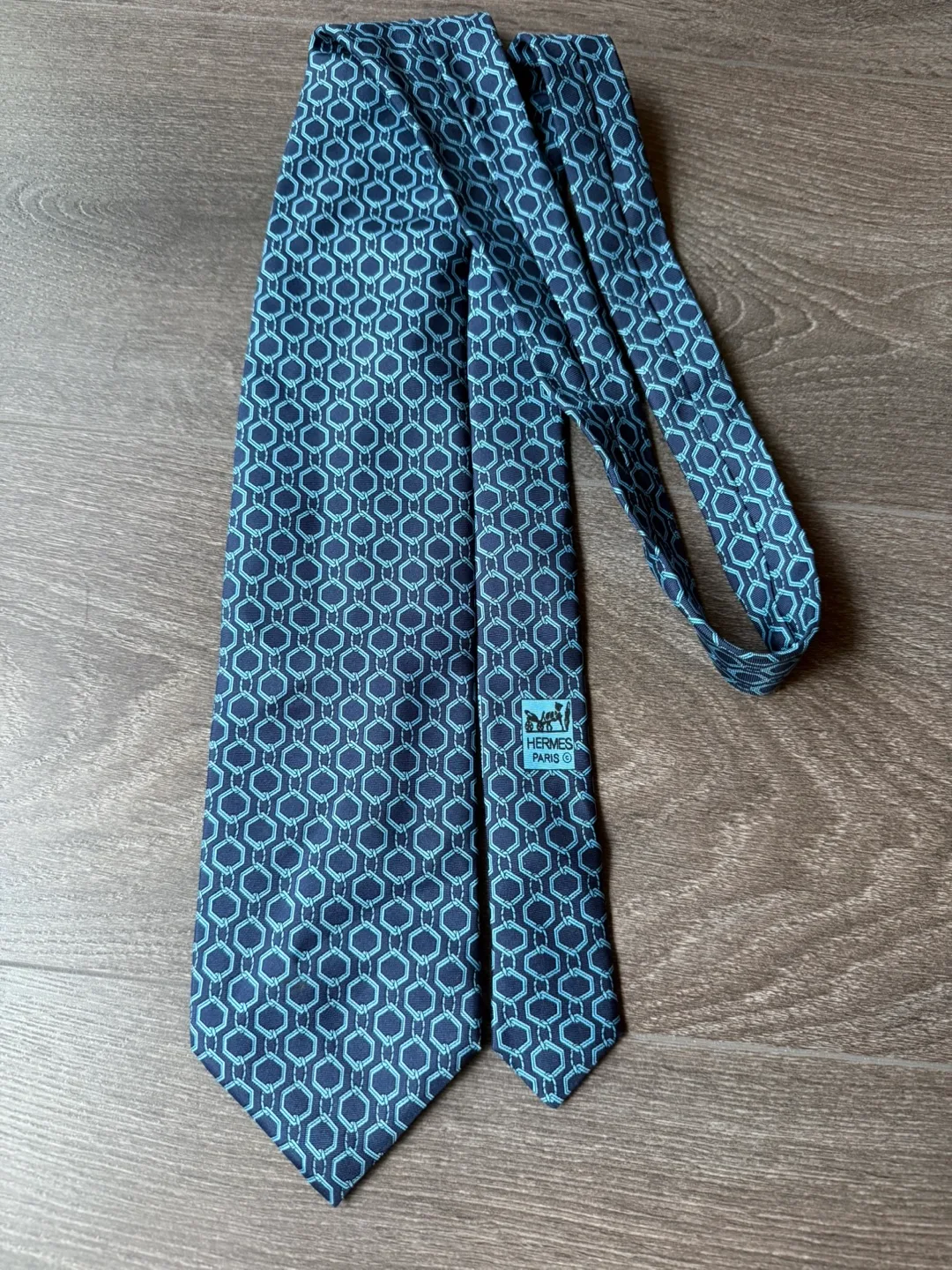 Hermès Silk Tie blue image indicator(4)