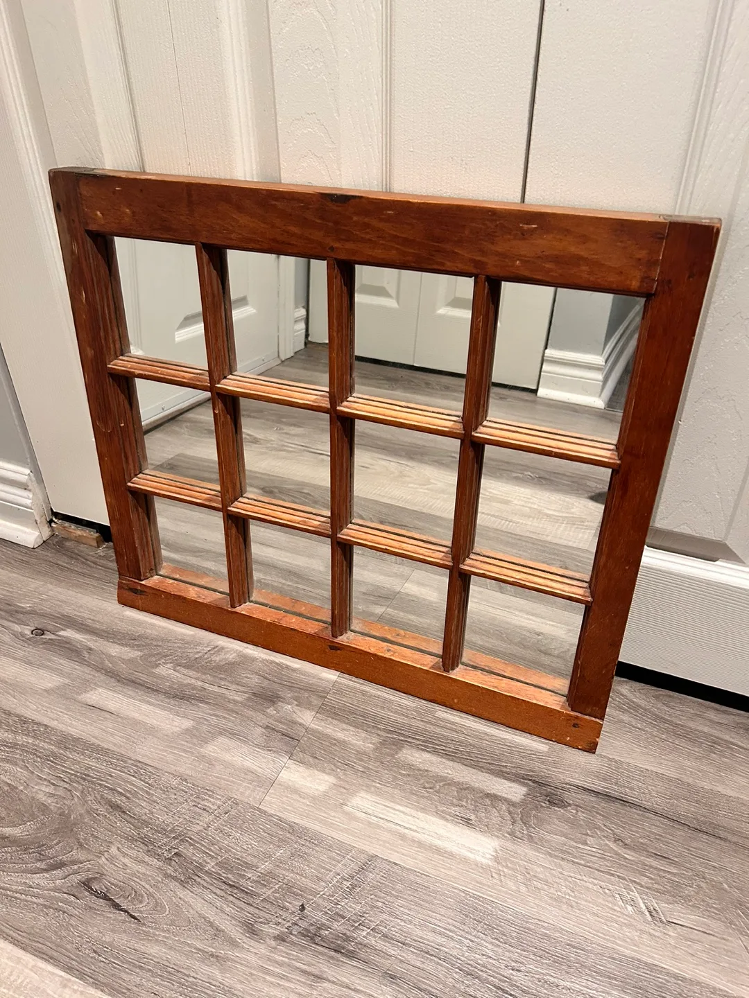 Vintage Mirror - Wood Window Frame Style thumbnail