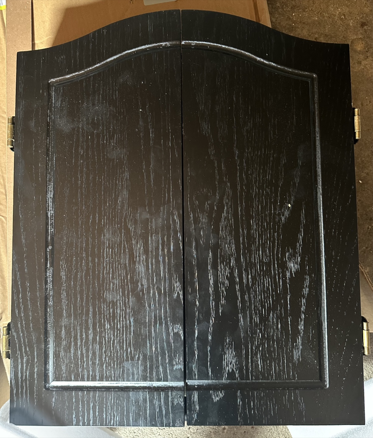 Wooden Dart Board Cabinet