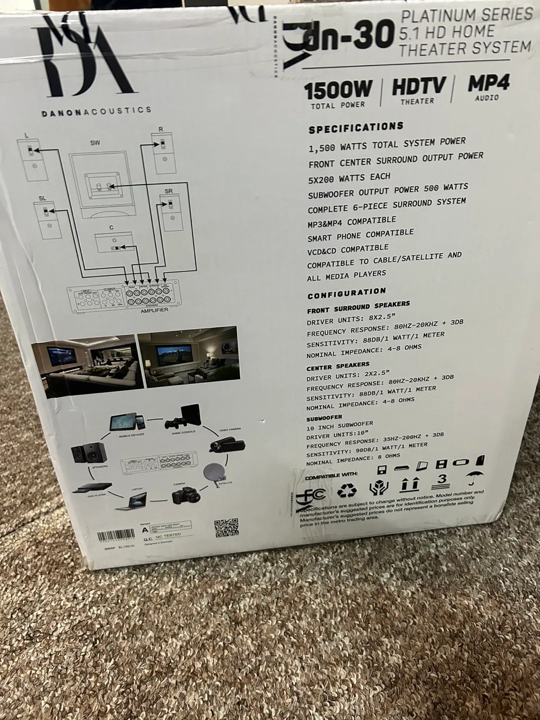 Danonacoustics dn-30 5.1 HD Home Theater System image indicator(4)