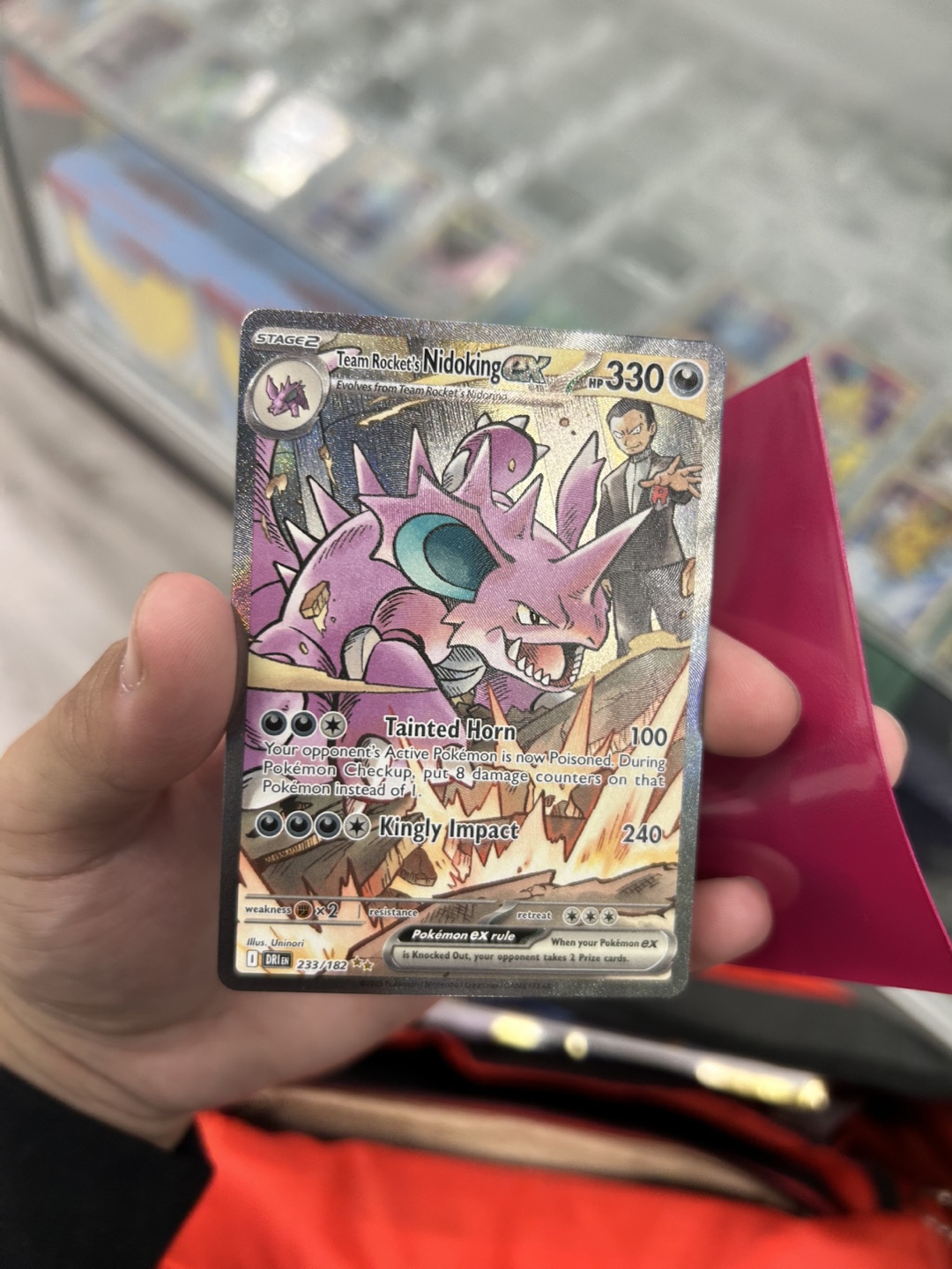 Pokemon TCG - Team Rocket’s Nidoking EX 233/182 - photo 2