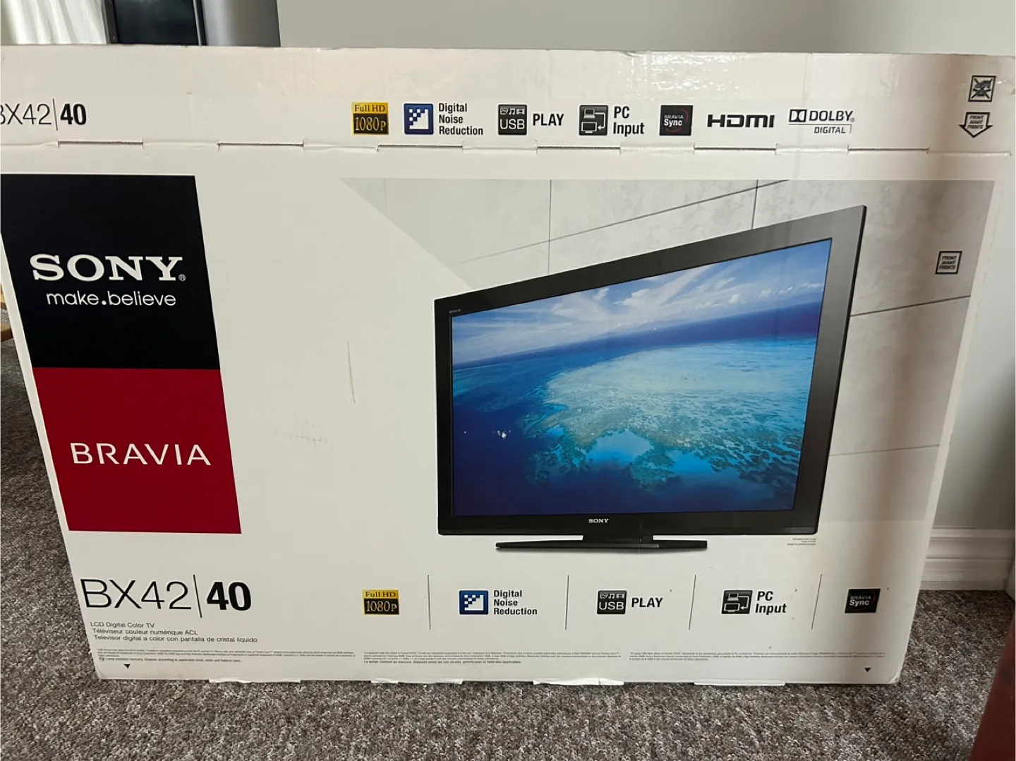 Sony Bravia BX42 40" TV thumbnail
