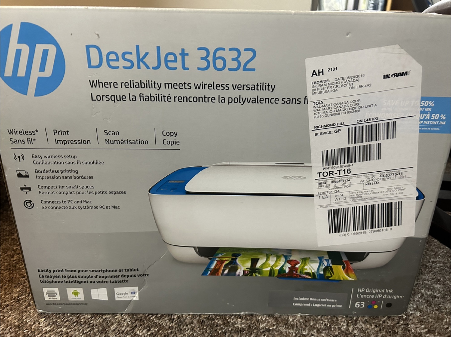 HP DeskJet 3632 All-in-One Printer - photo 2