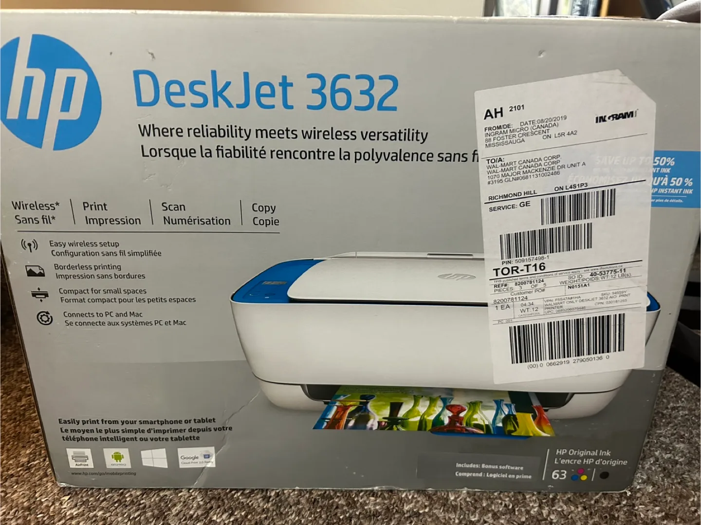 HP DeskJet 3632 All-in-One Printer image indicator(2)