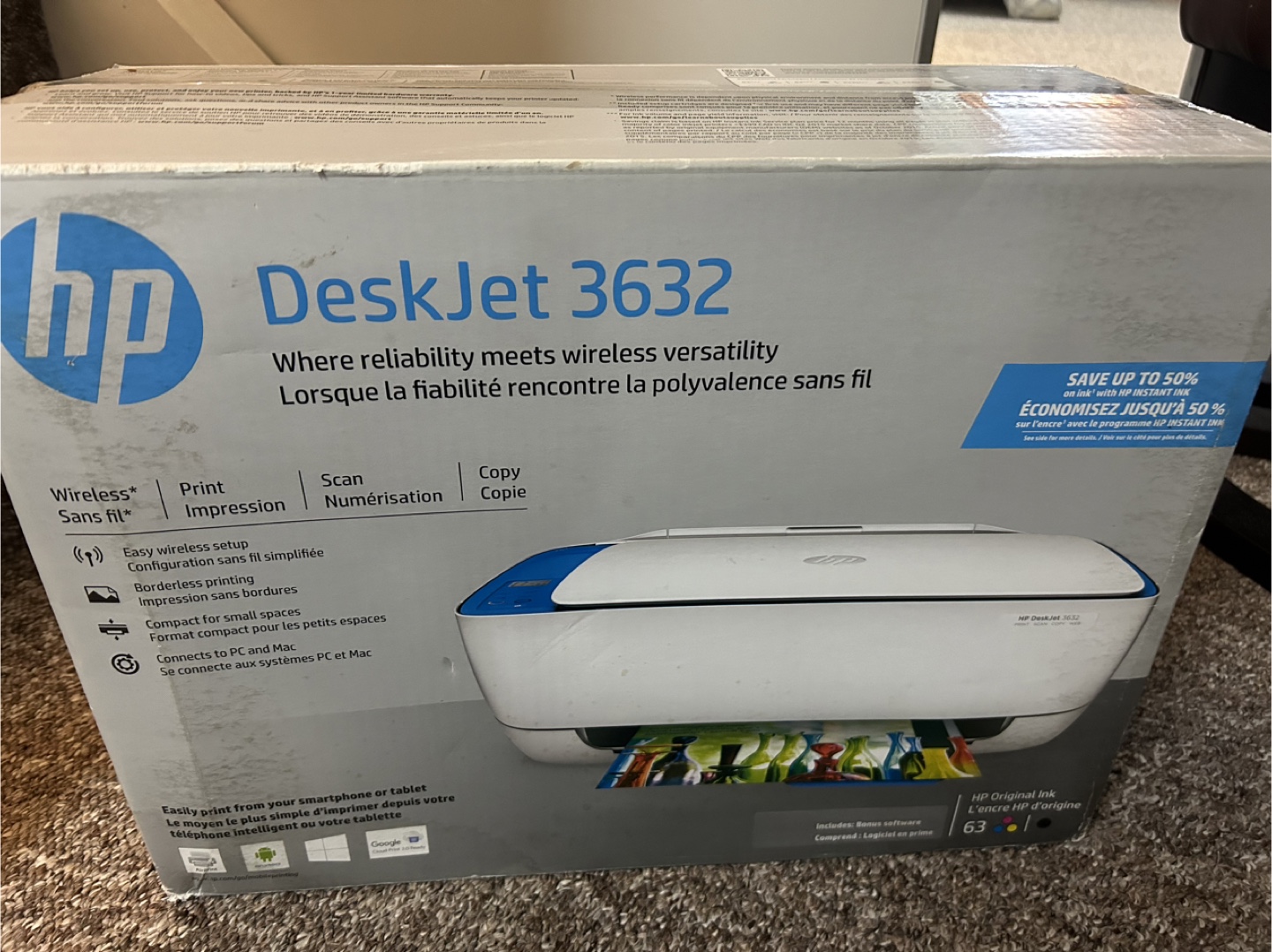HP DeskJet 3632 All-in-One Printer