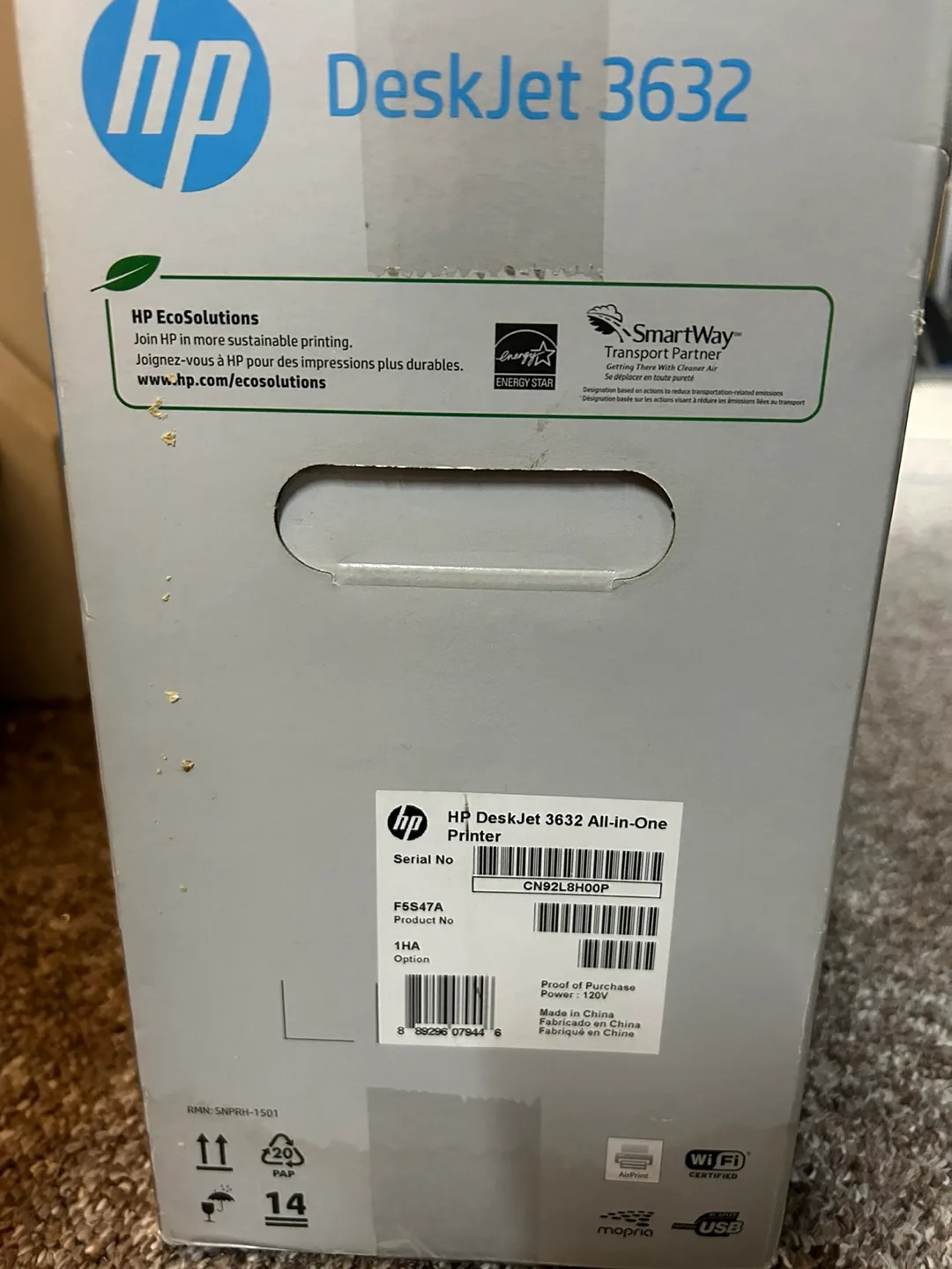 HP DeskJet 3632 All-in-One Printer image indicator(3)