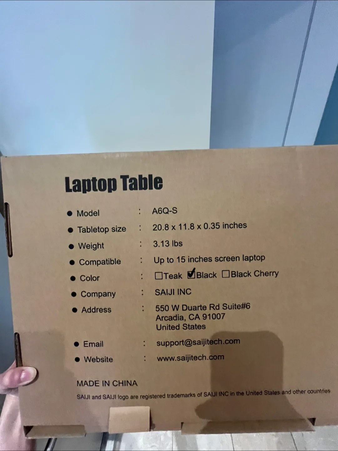 The best SAIJI Laptop Table - Black image indicator(2)