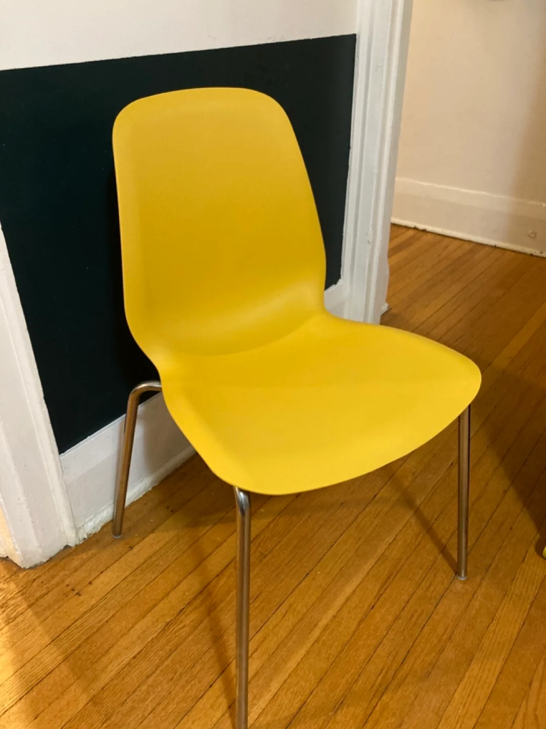 Ikea Lidas dining chair yellow thumbnail