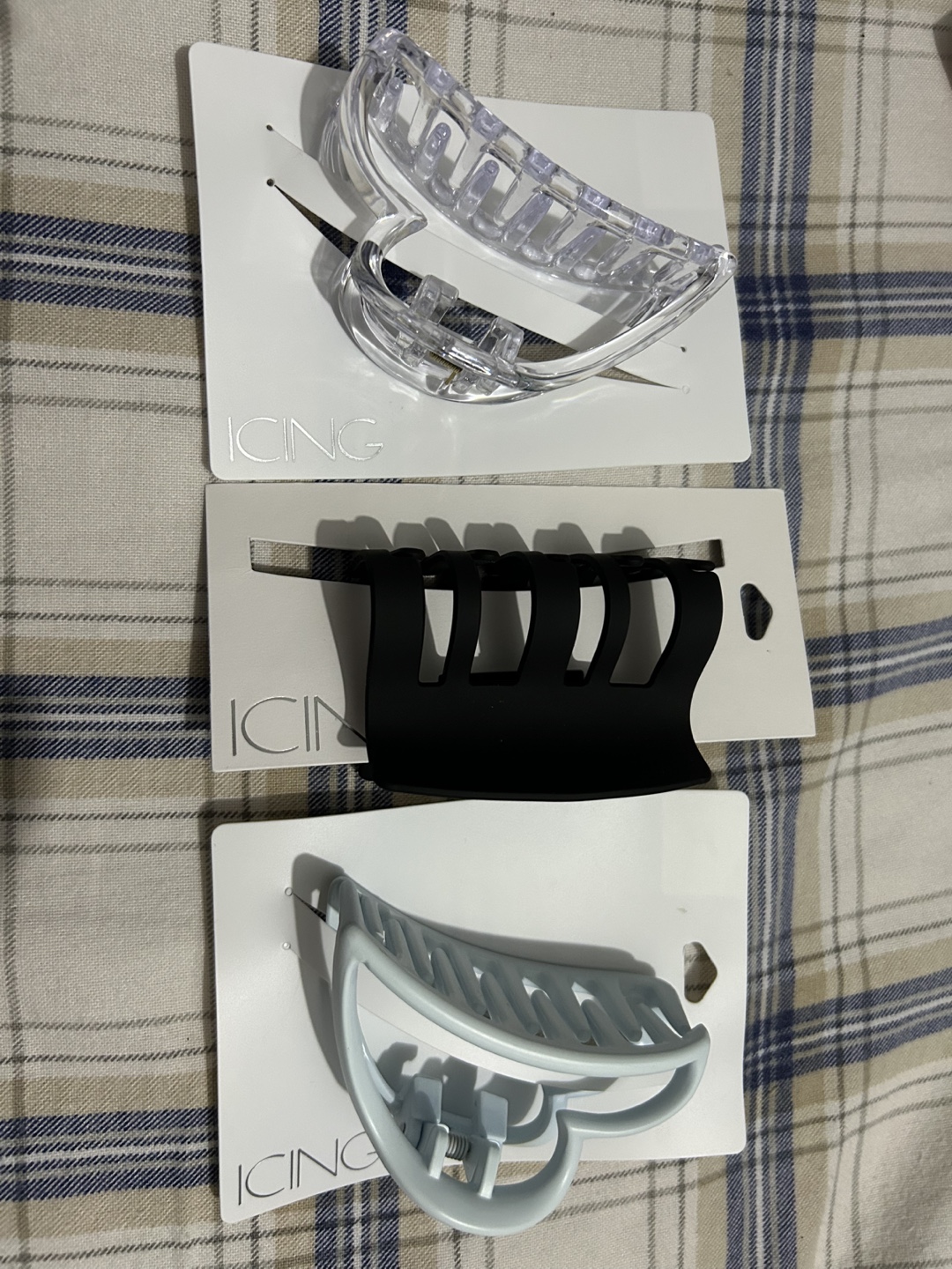 Three new claw clips