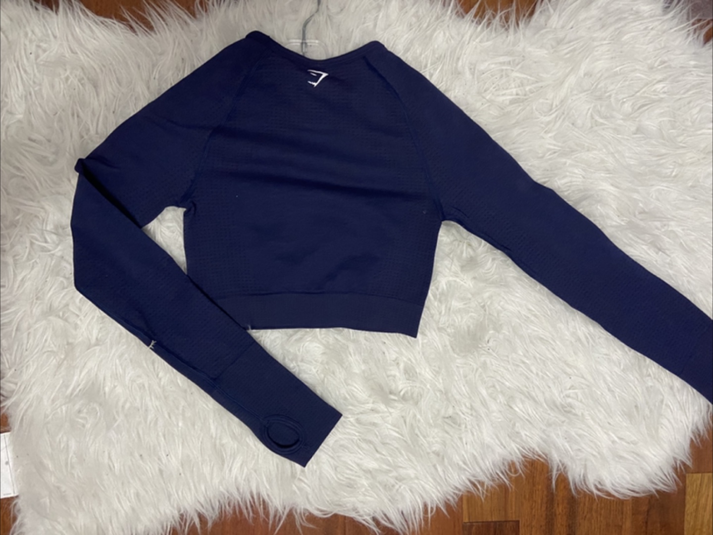 New Gymshark Vital Seamless Crop Top- Heavy Blue/ Marl - photo 2
