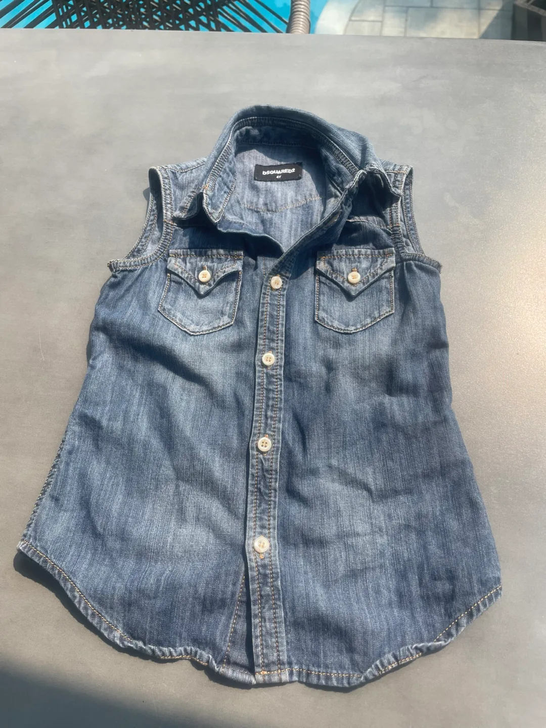 DSQUARED2 Denim Sleeveless Top thumbnail