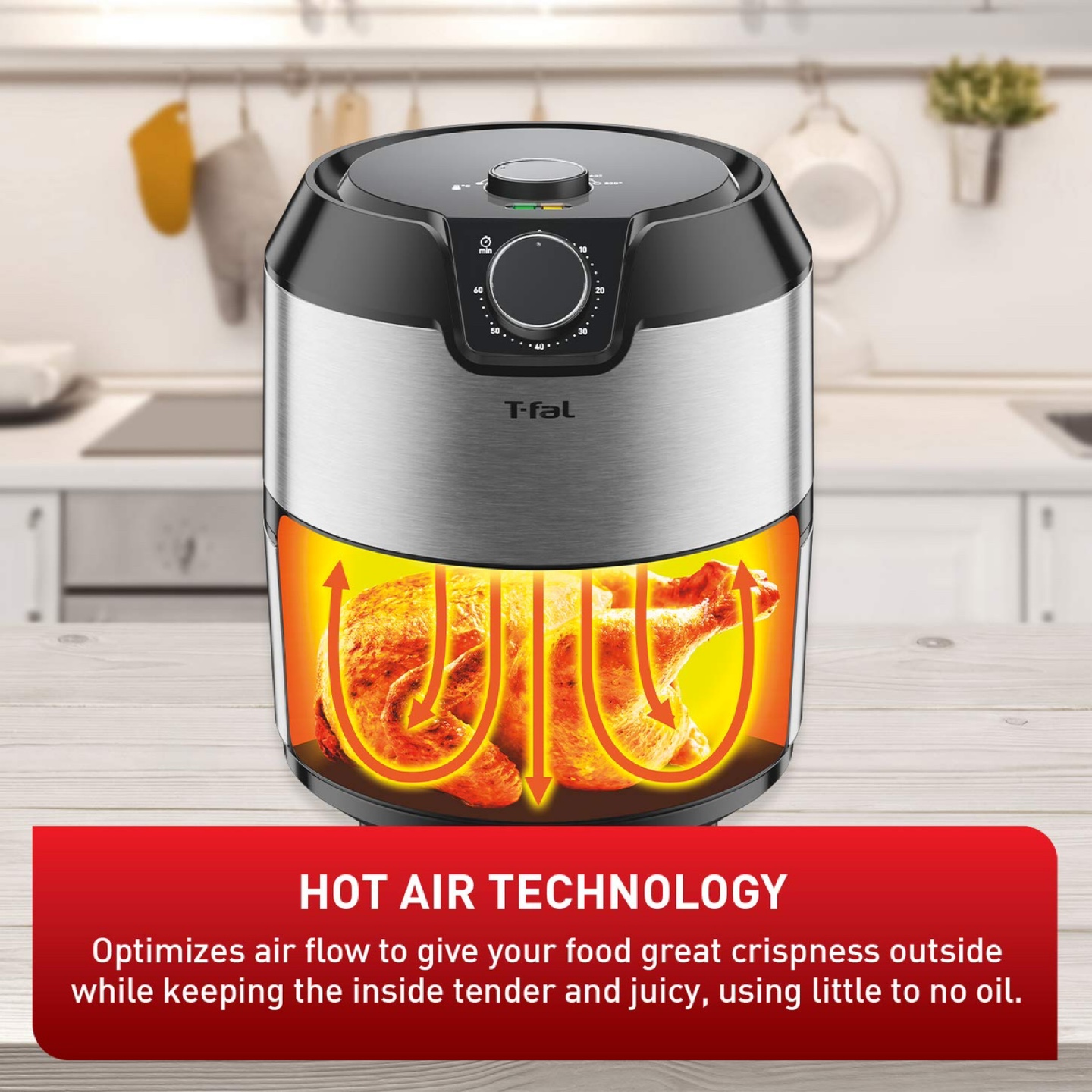 T-fal Air Fryer, Friteuse, EY201D50 T-fal Easy Fry - photo 2