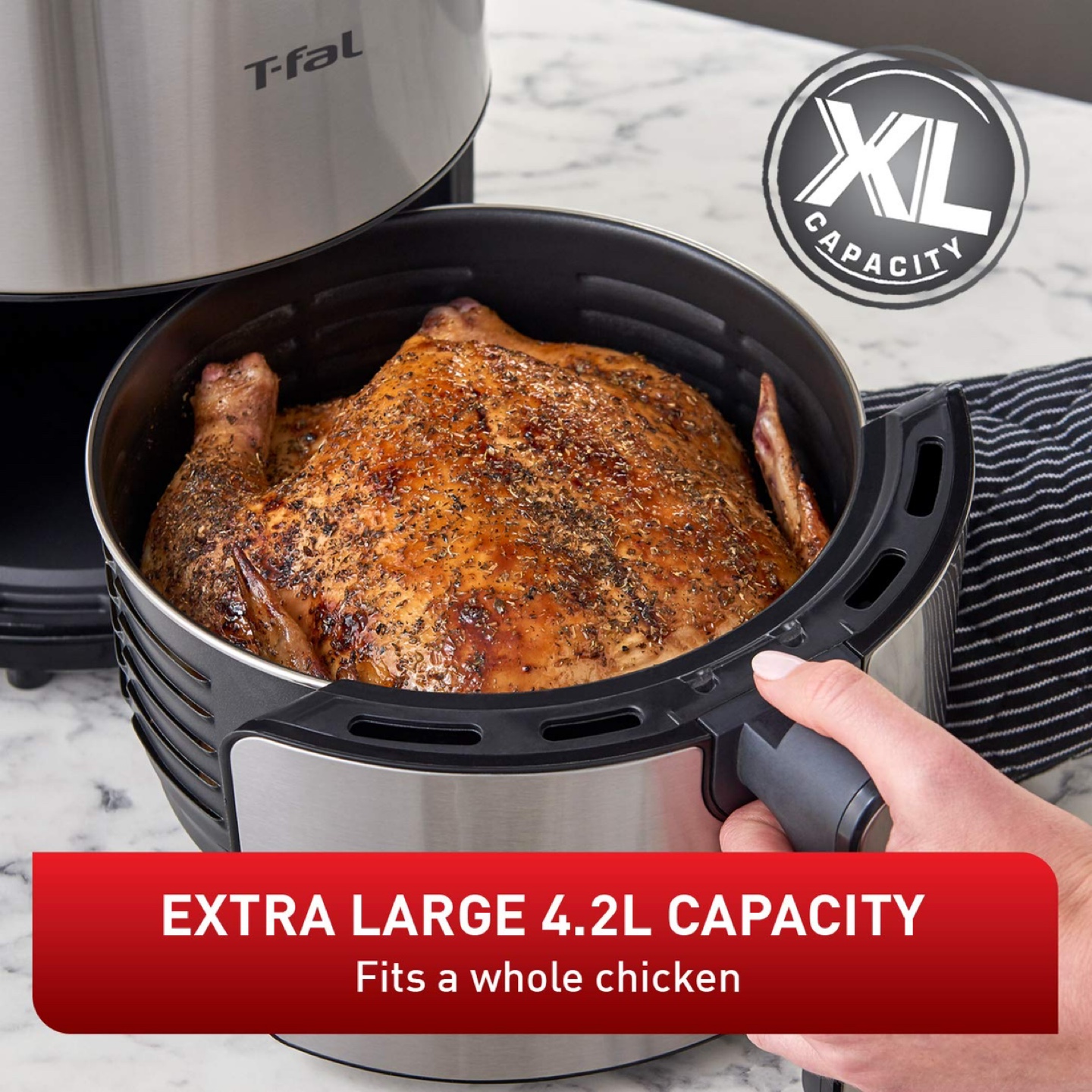 T-fal Air Fryer, Friteuse, EY201D50 T-fal Easy Fry - photo 4