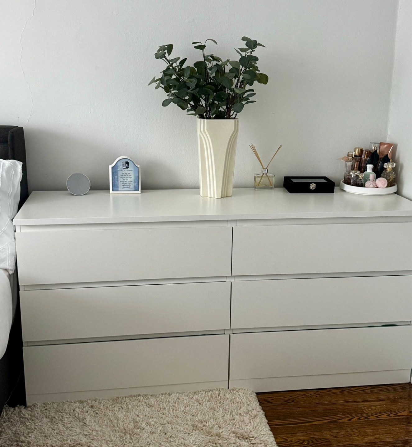 White Dresser with Drawers