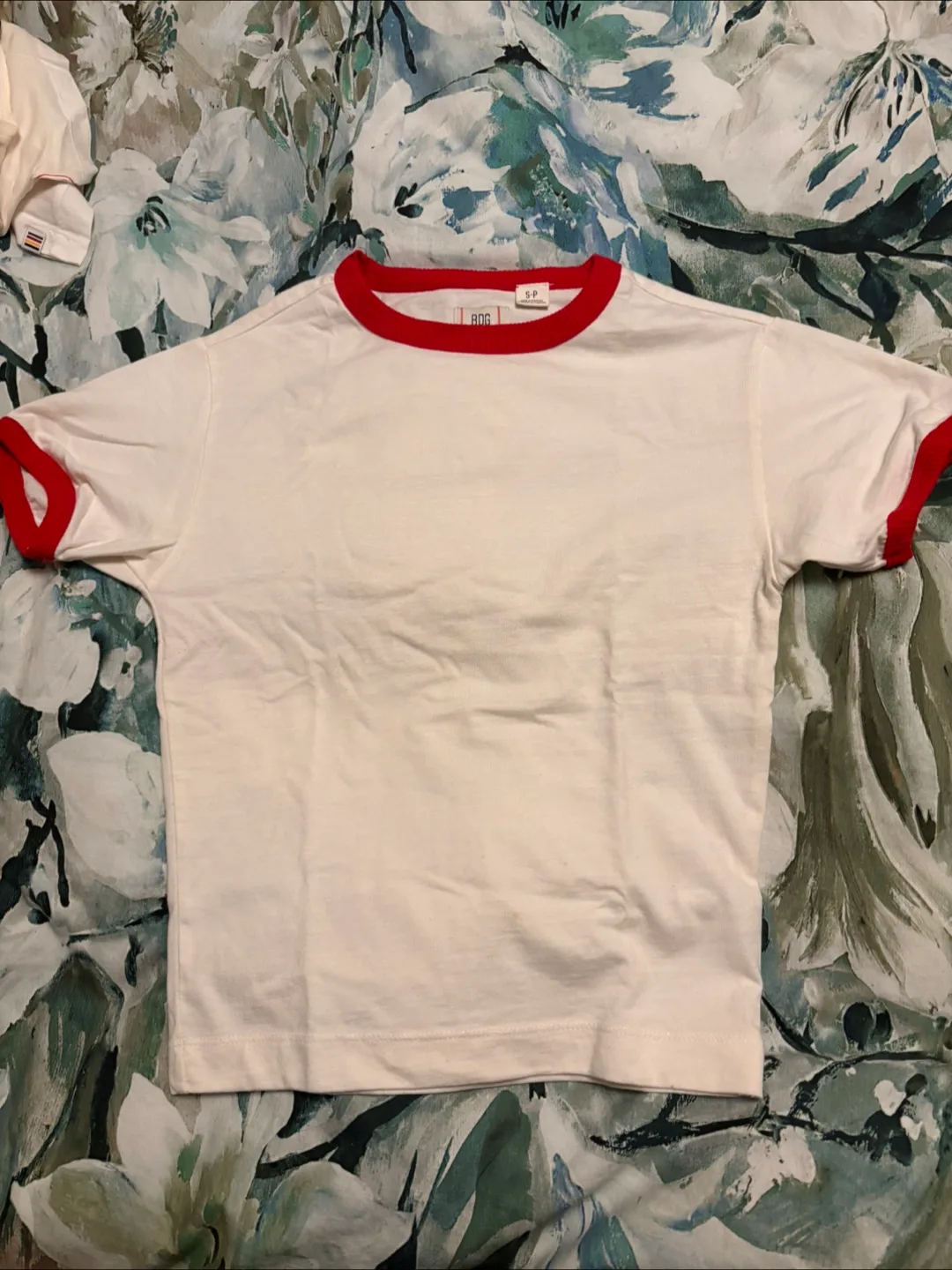 BDG White T-Shirt with Red Trim
