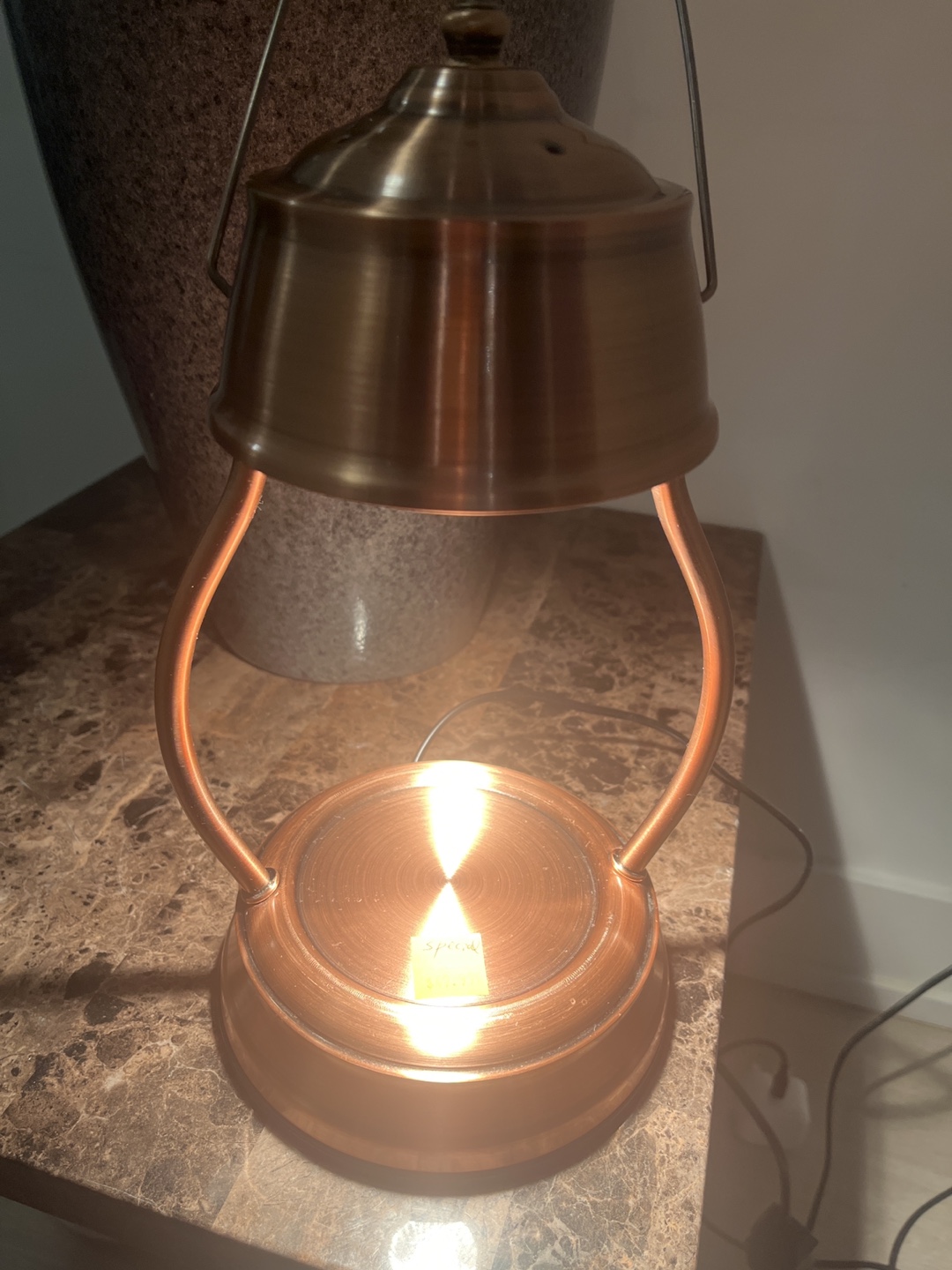 Copper coloured lamp - photo 2