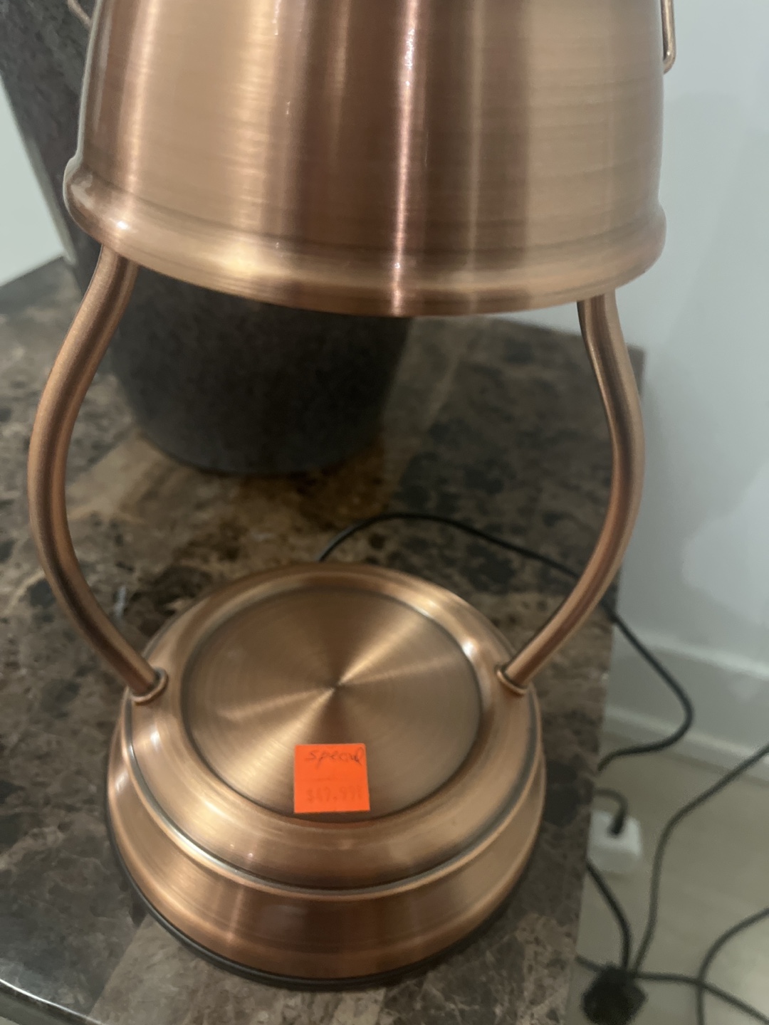 Copper coloured lamp - photo 4