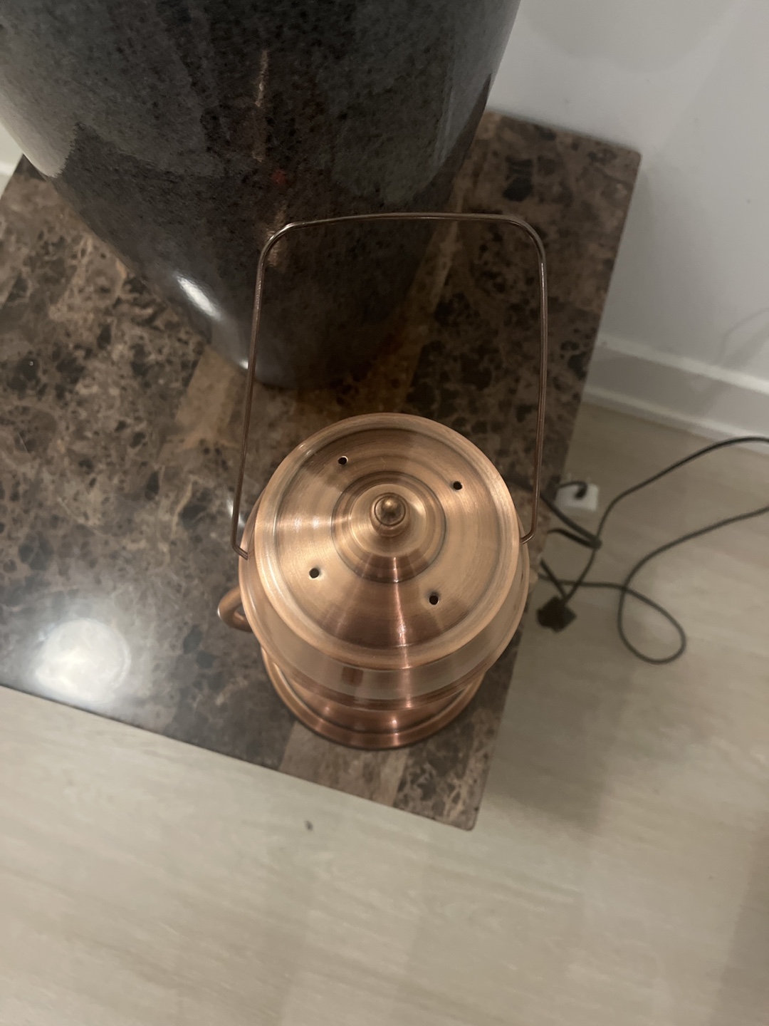 Copper coloured lamp - photo 5