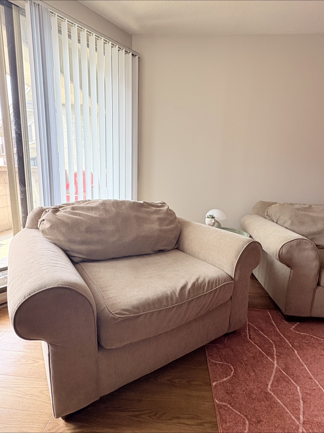 MOVING OUT SALE!!! Huge Beige Sofa and Armchair Set - photo 3