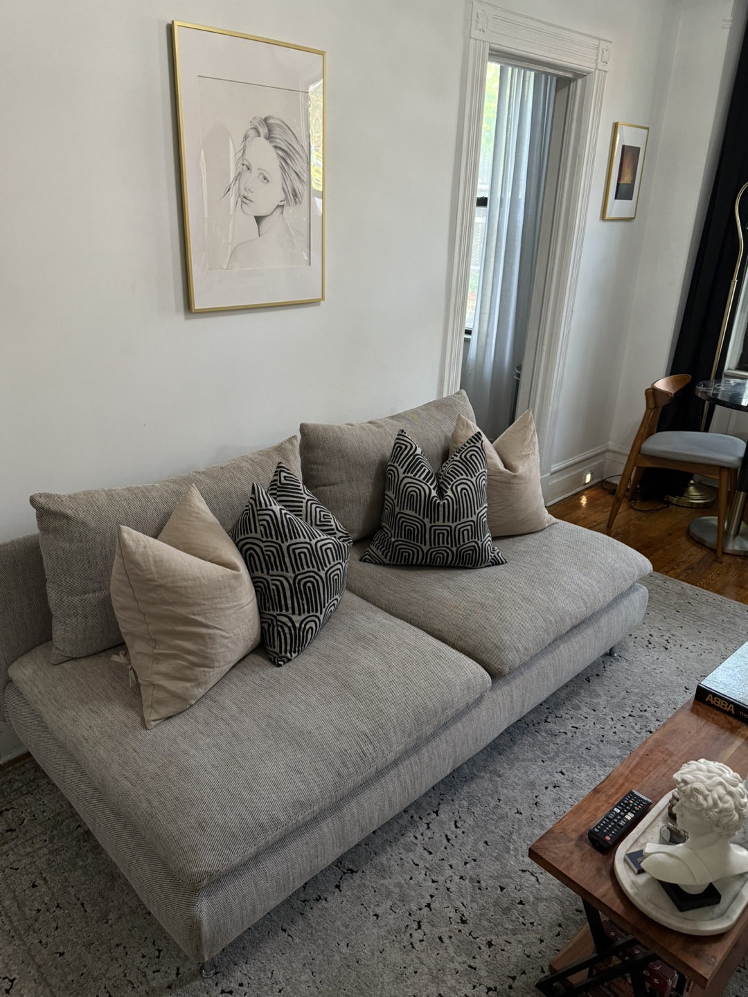 Modern Sofa with Pillows