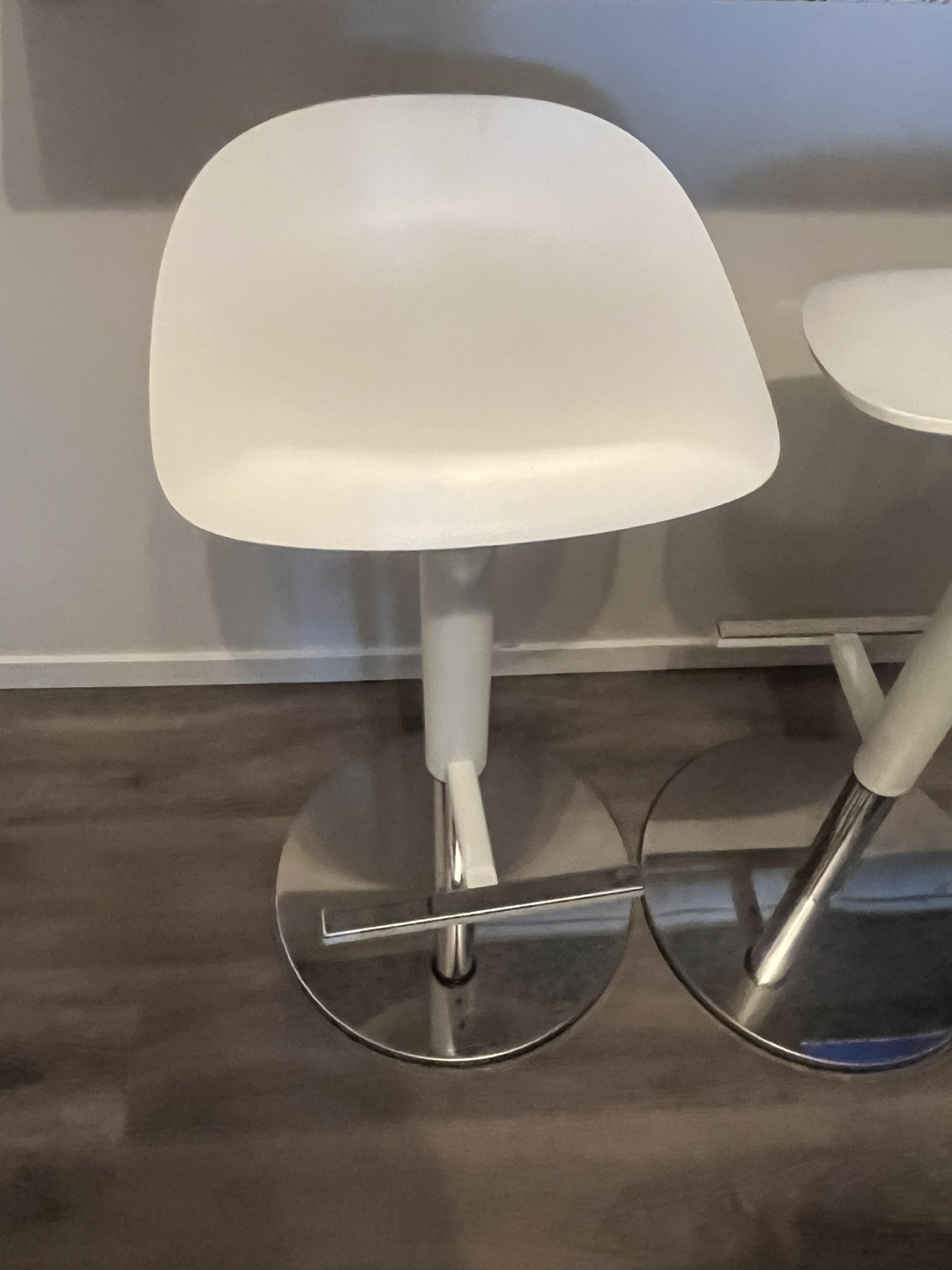 IKEA White Bar Stools - Set of 2 - photo 3