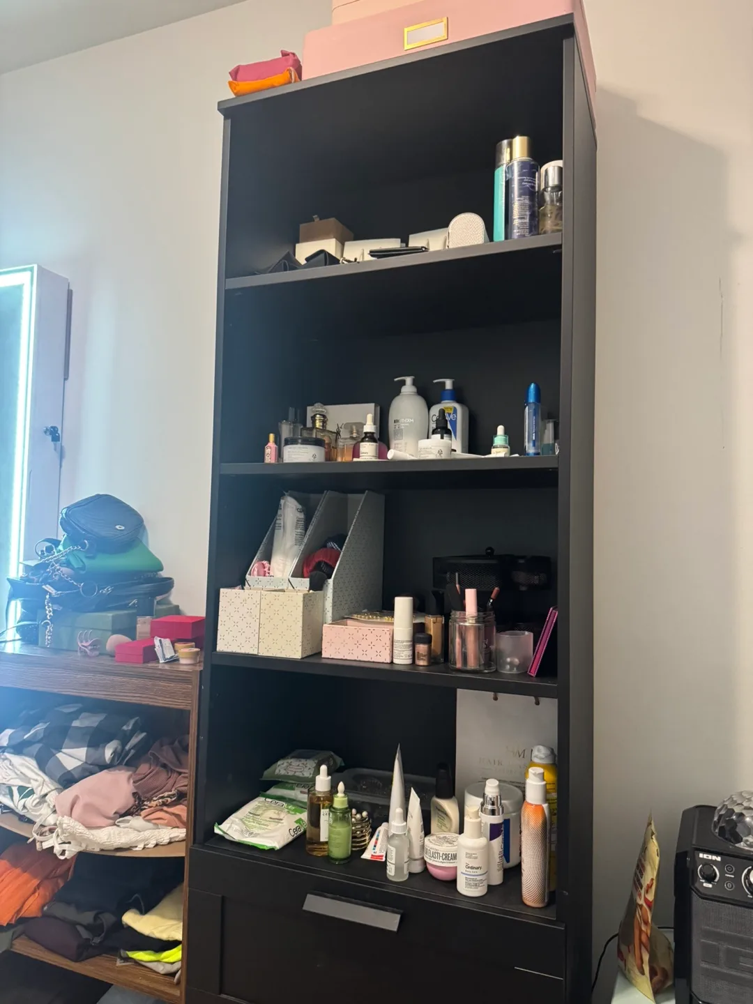 Brown Bookcase with Shelves