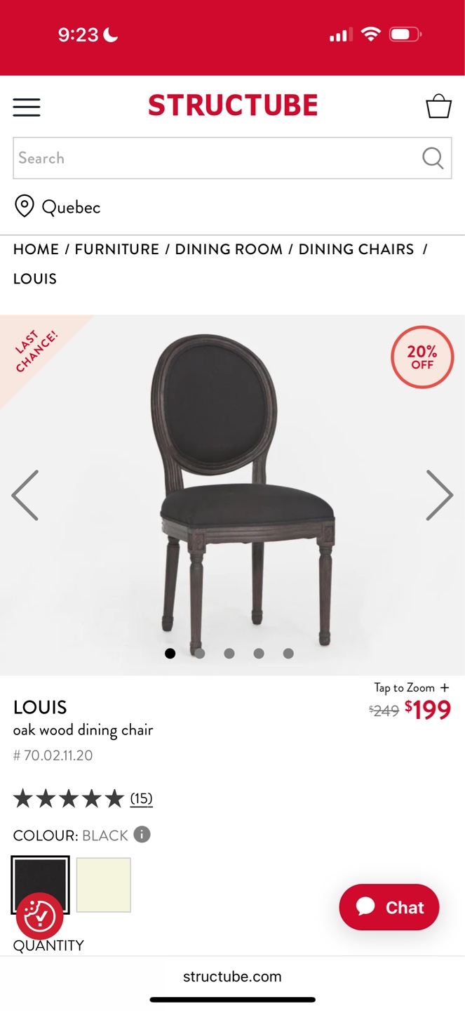 Structube Louis Dining Chair - photo 2