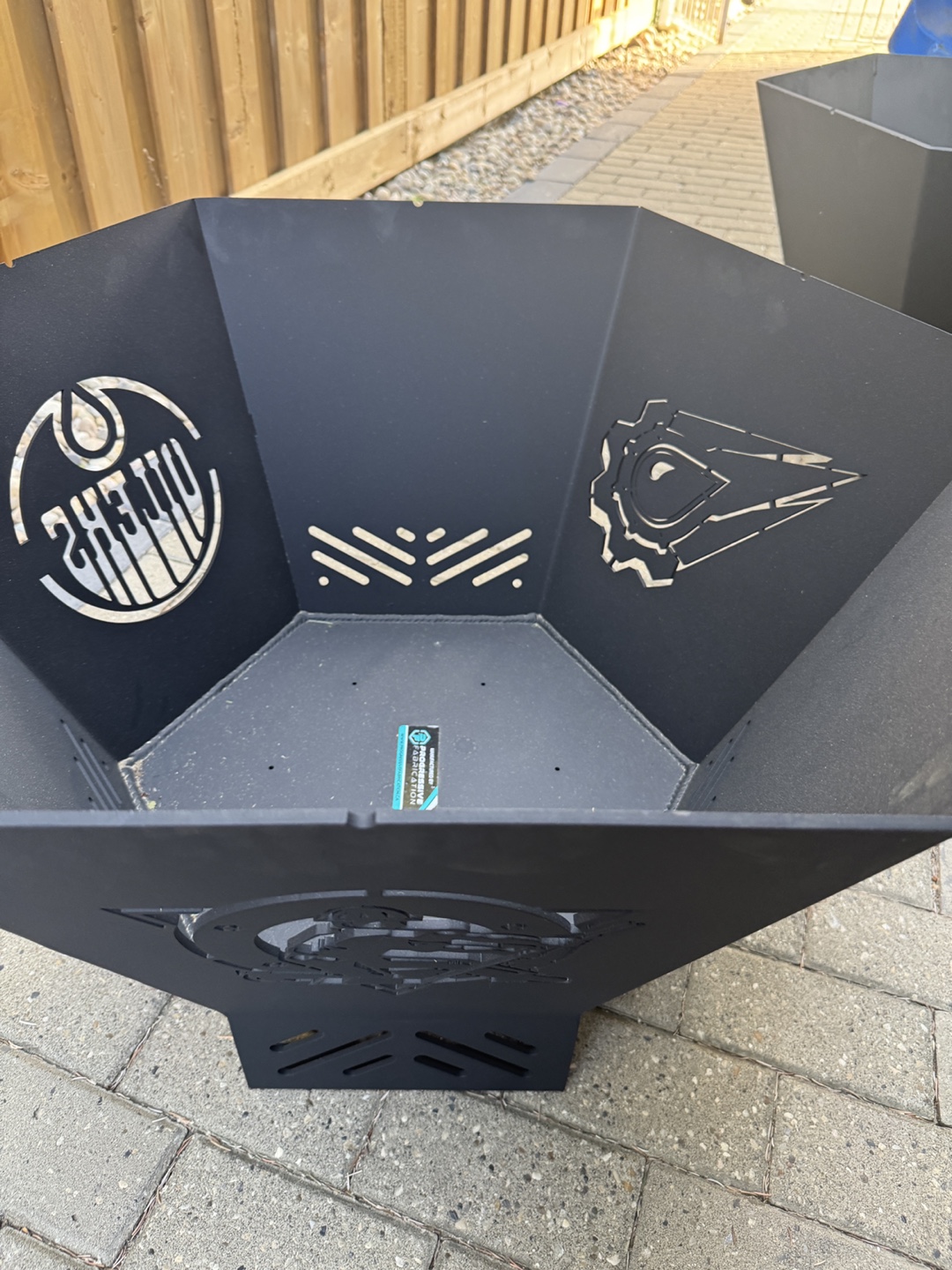 32” Oilers Custom Fire Pit