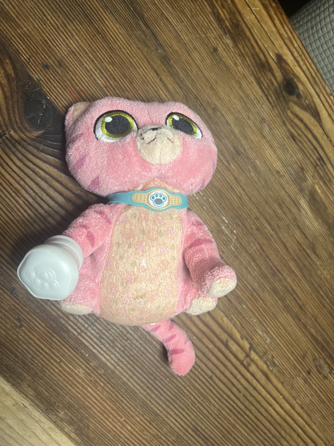 Pink Stuffed Cat with Accessories - photo 2