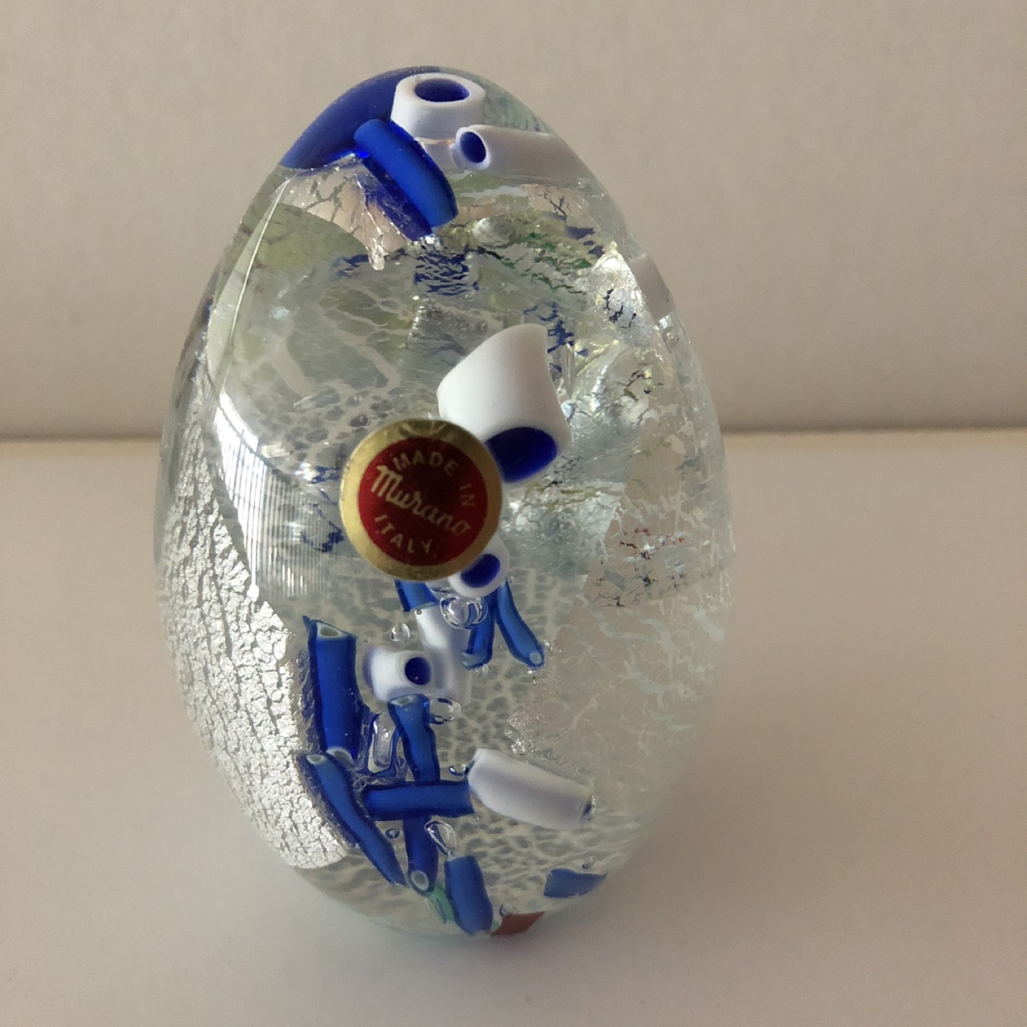Murano Glass Egg Paperweight