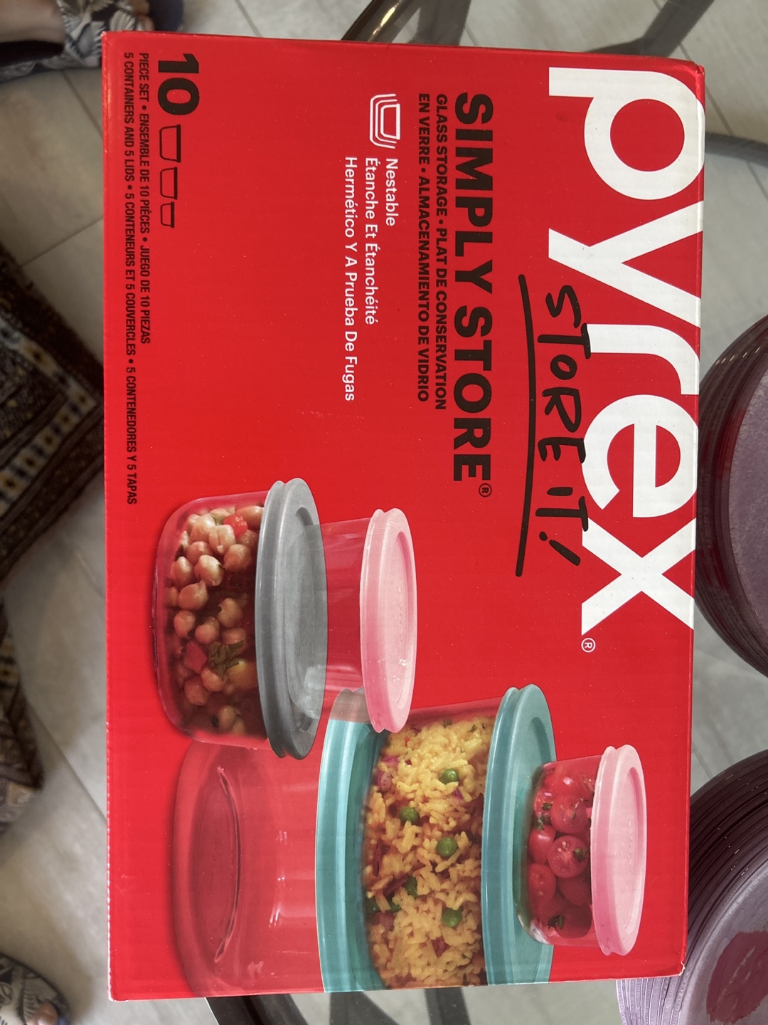 Pyrex 10 pc Simply Store Glass Storage Set
