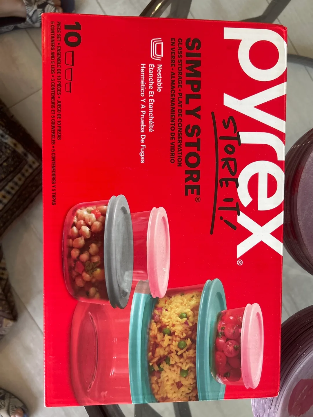 Pyrex 10 pc Simply Store Glass Storage Set thumbnail