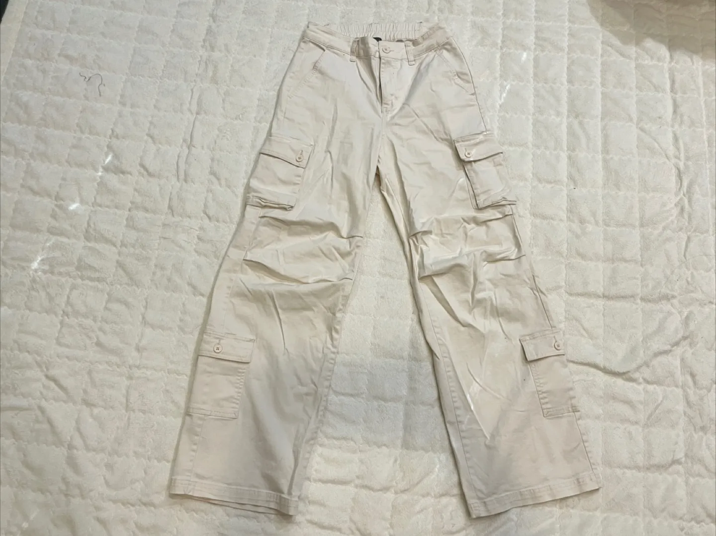 Beige Cargo Pants - Size small/medium thumbnail