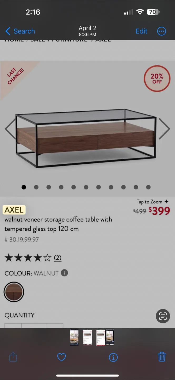 Coffee Table with Storage image indicator(5)