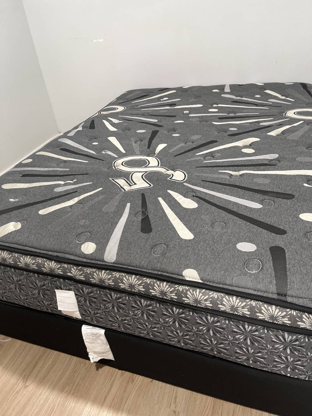 Queen Mattress with Grey Design