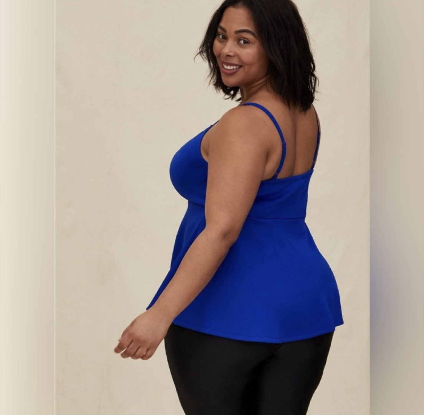 Bright Blue Torrid Peplum Tank size 1 (14/16) - photo 2