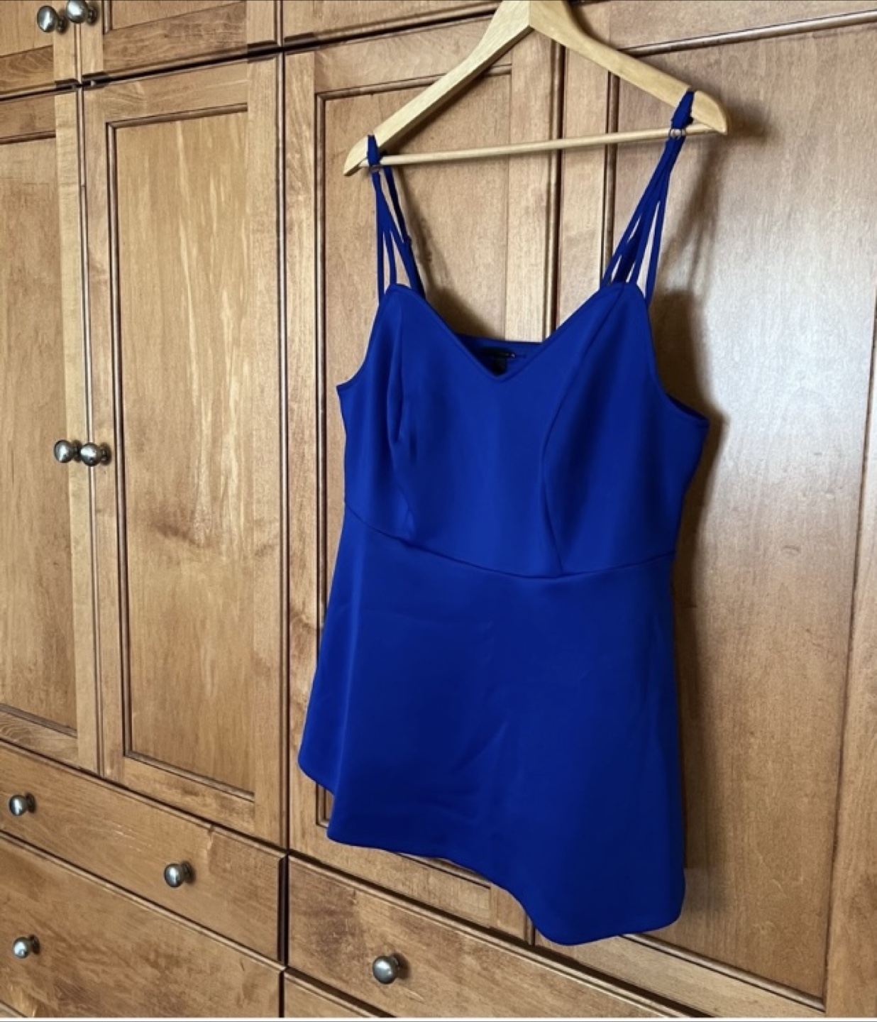 Bright Blue Torrid Peplum Tank size 1 (14/16) - photo 5