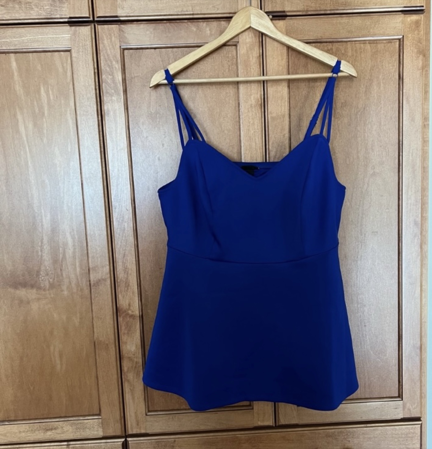Bright Blue Torrid Peplum Tank size 1 (14/16) - photo 4