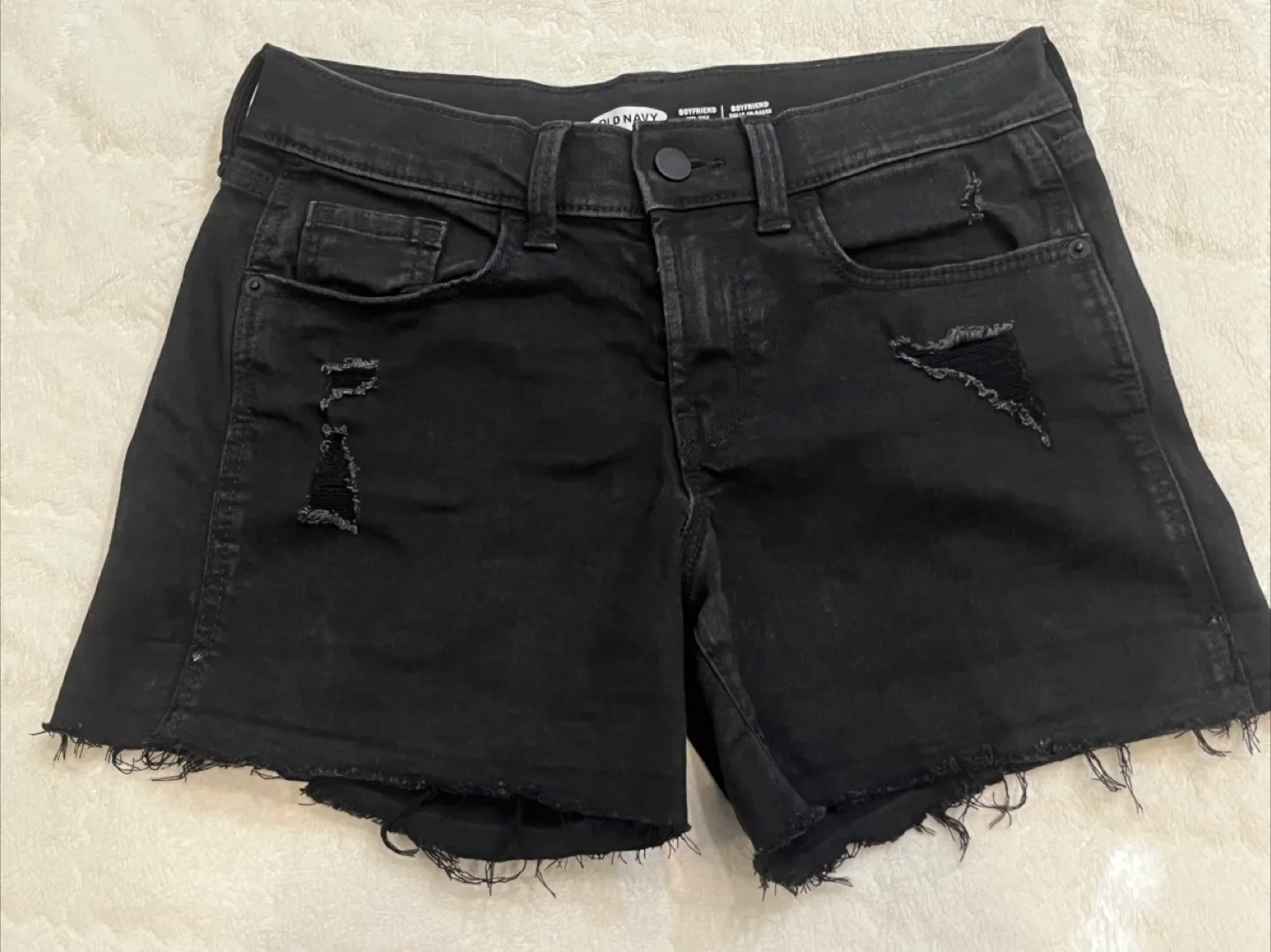 Black Denim Jean Shorts - Size Small thumbnail